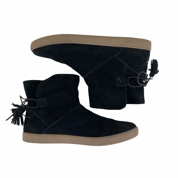 UGG Koolaburra Black Suede Skyllar Moccasin Boots - Picture 5 of 10